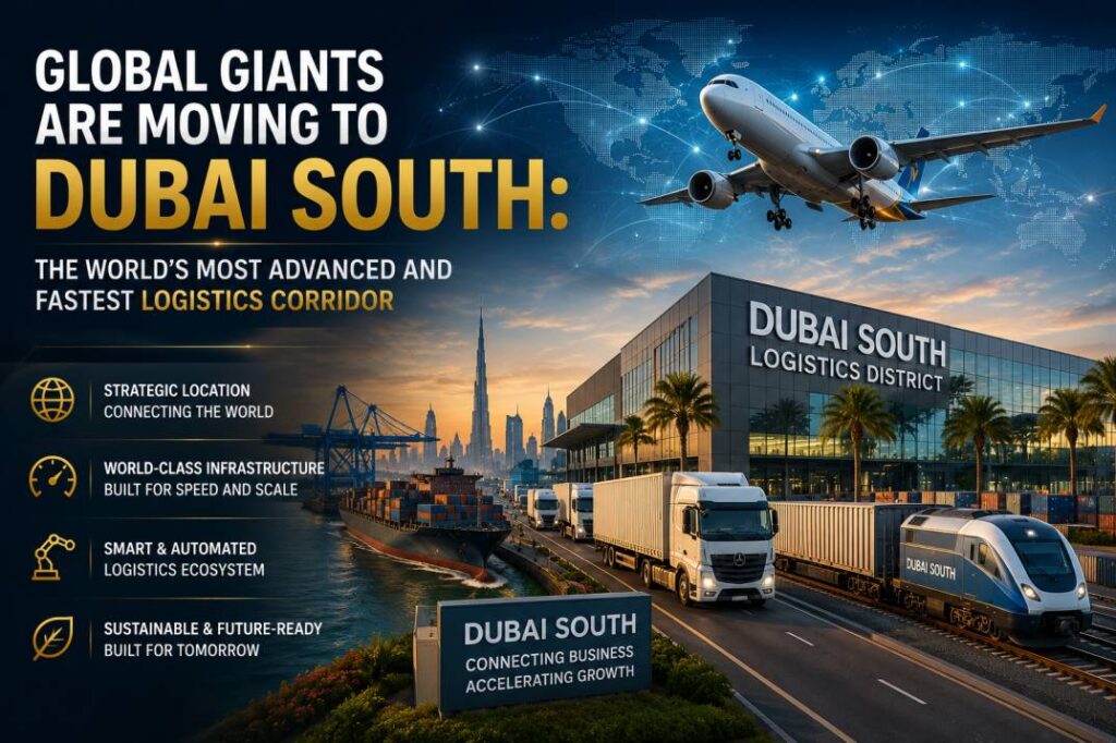 Dubai South logistics corridor 2026  -  multimodal sea, air, land and rail connectivity