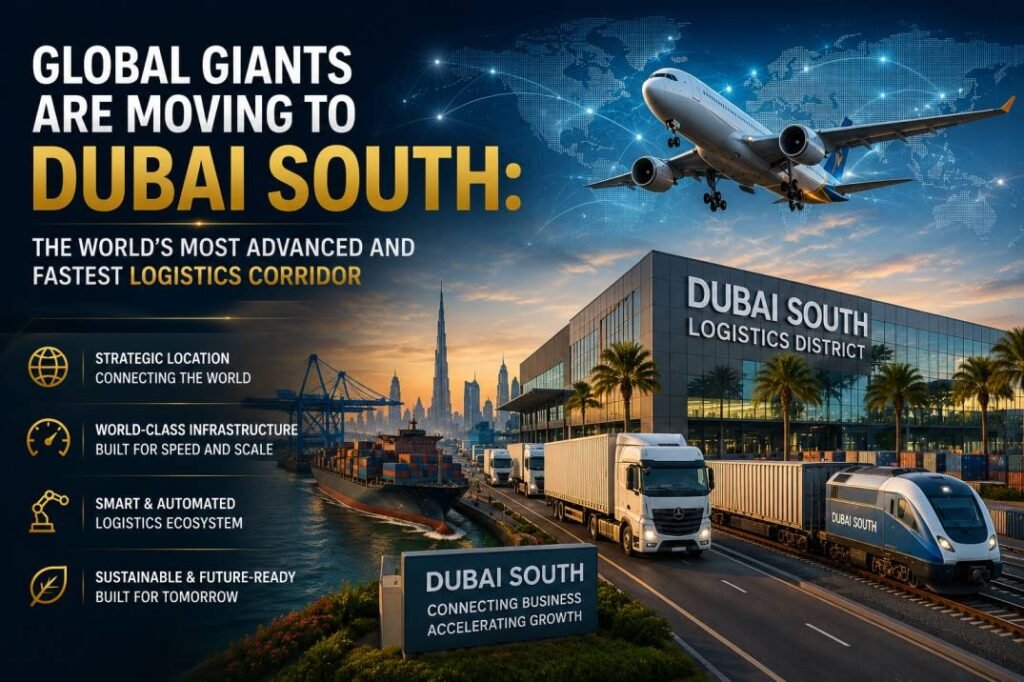Dubai South logistics corridor 2026  -  multimodal sea, air, land and rail connectivity