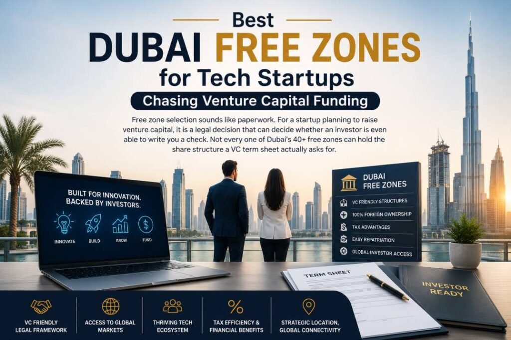 Best Dubai free zones for tech startups - DIFC, DWTC and Dtec compared for VC funding