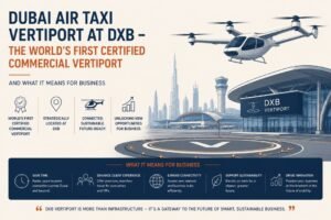 Dubai air taxi vertiport at DXB - the world's first certified commercial vertiport and what it means for business