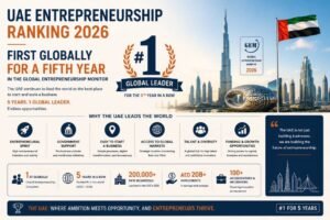 UAE entrepreneurship ranking 2026 - first globally for a fifth year in the Global Entrepreneurship Monitor