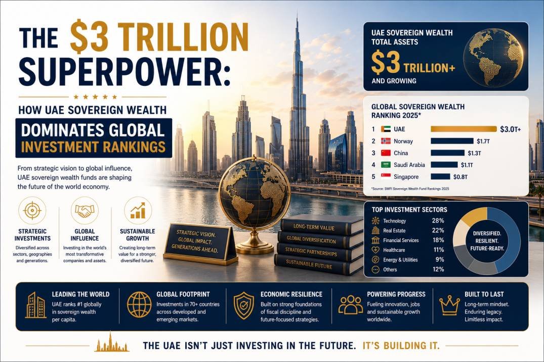 UAE sovereign wealth 2026  -  ADIA, Mubadala, ADQ and global investment rankings