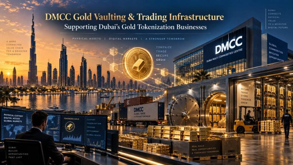 DMCC gold vaulting and trading infrastructure supporting Dubai's gold tokenization businesses