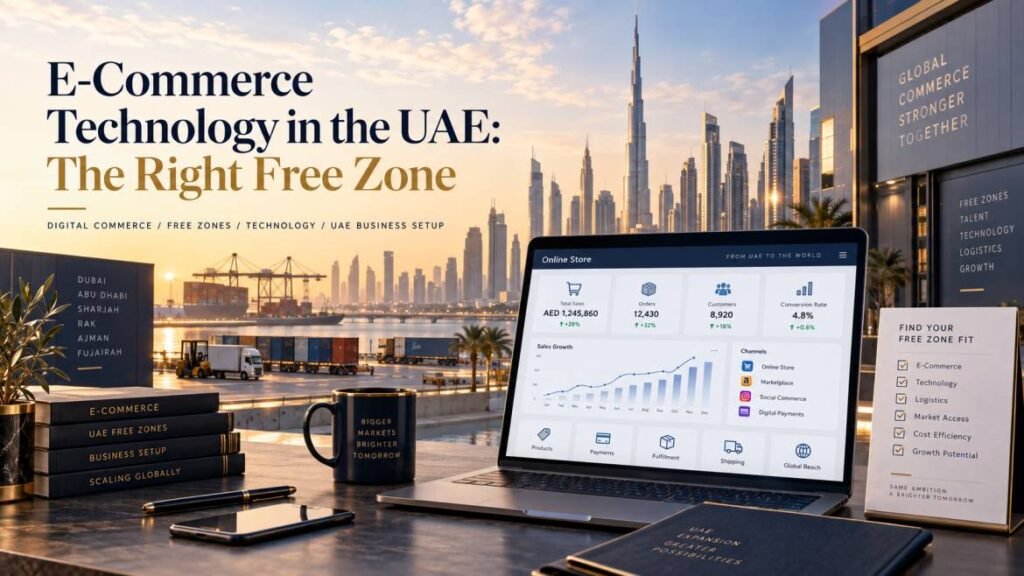 E-commerce technology in the UAE 2026 - why a platform or logistics-software business fits a different free zone than a storefront