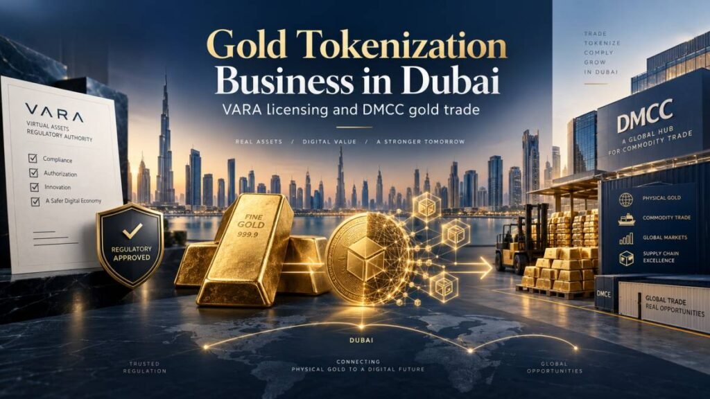 Gold tokenization business in Dubai — VARA licensing and DMCC gold trade