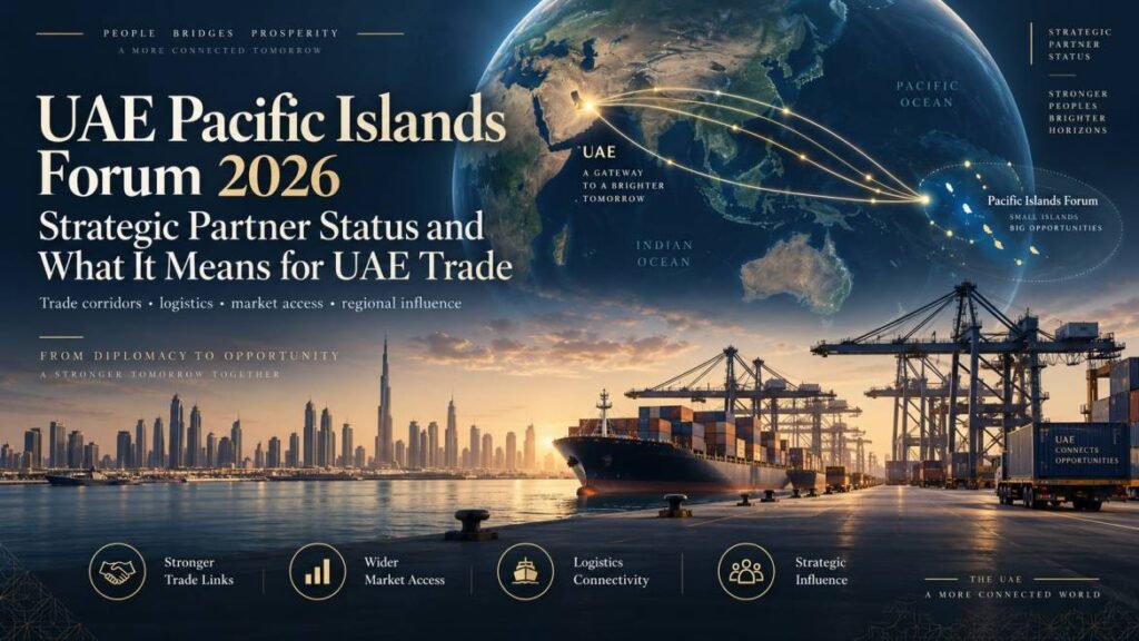 UAE Pacific Islands Forum 2026 - Strategic Partner status and what it means for UAE trade