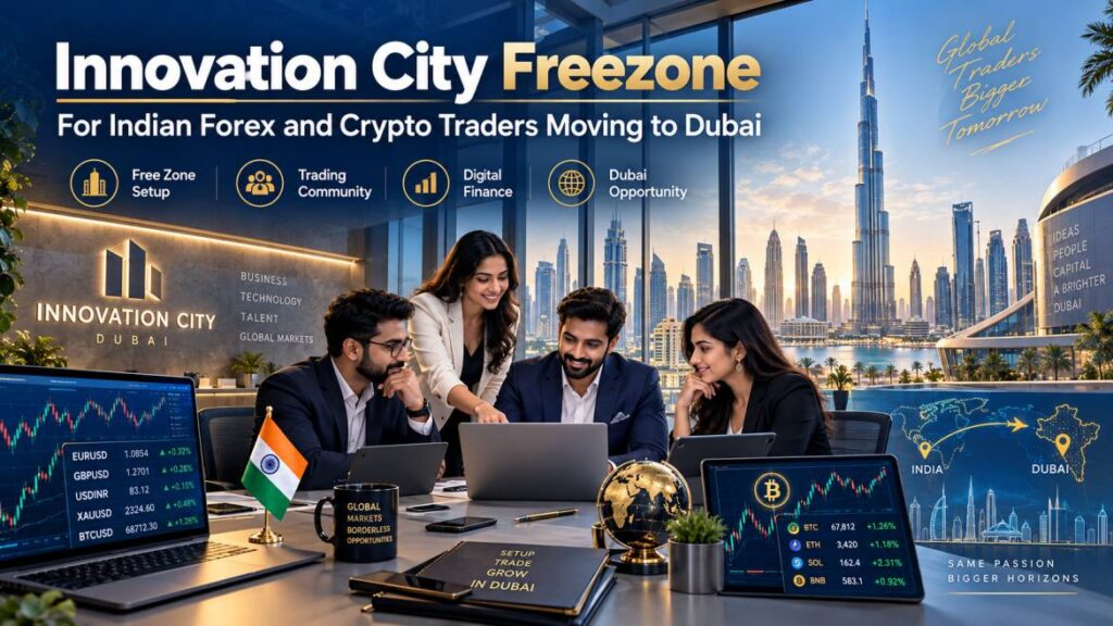 Innovation City Freezone for Indian forex and crypto traders moving to Dubai