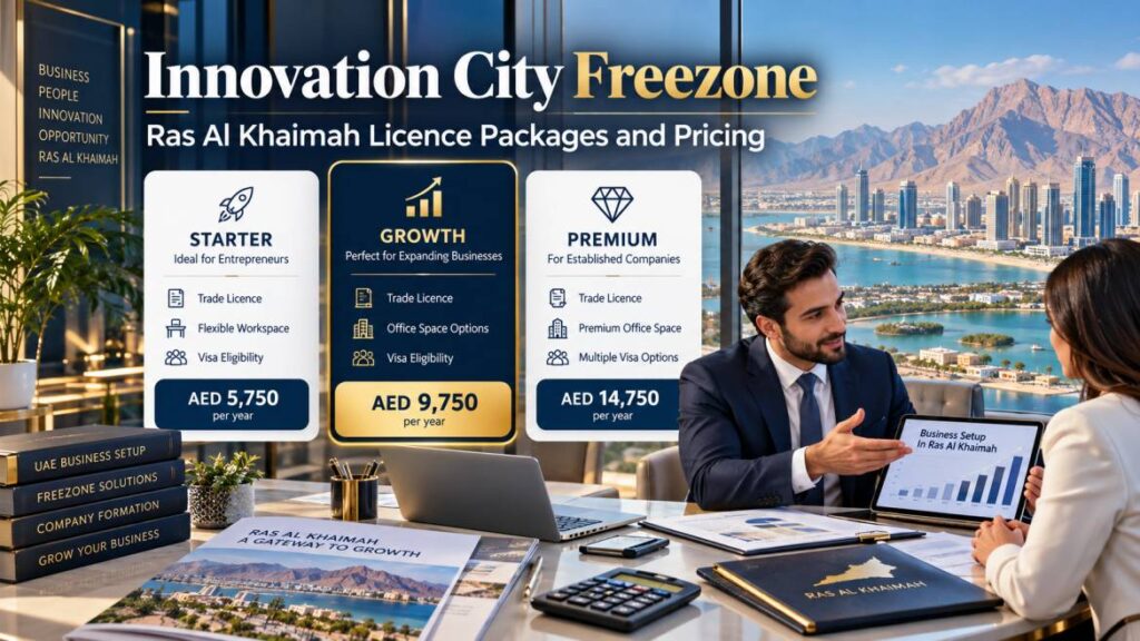 Innovation City Freezone Ras Al Khaimah licence packages and pricing