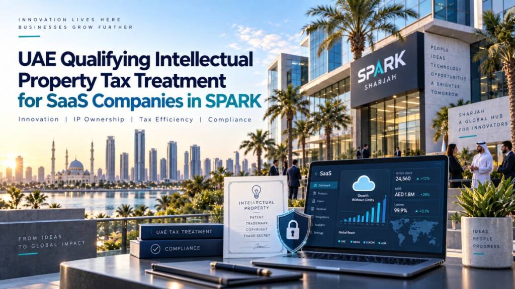 UAE Qualifying Intellectual Property tax treatment for SaaS companies in SPARK