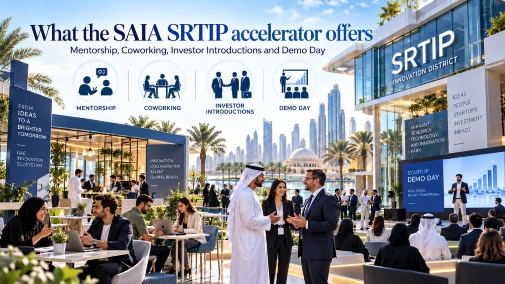 What the SAIA SRTIP accelerator offers: mentorship, coworking, investor introductions and demo day