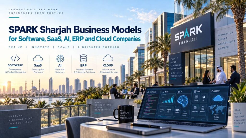 SPARK Sharjah business models for software, SaaS, AI, ERP and cloud companies