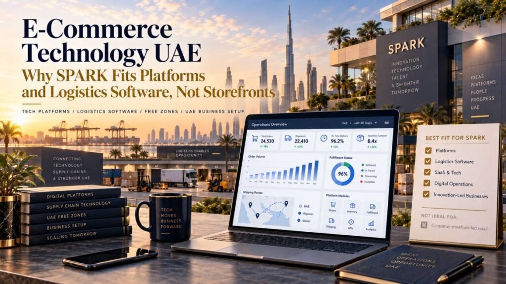 E-commerce technology UAE - why SPARK fits platforms and logistics software, not storefronts
