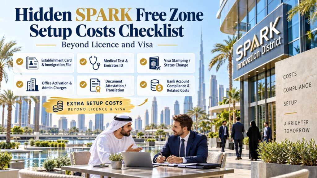 Hidden SPARK free zone setup costs checklist beyond licence and visa