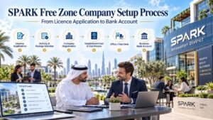 SPARK free zone company setup process from application to bank account