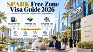 SPARK free zone visa guide covering investor, partner and employee visas
