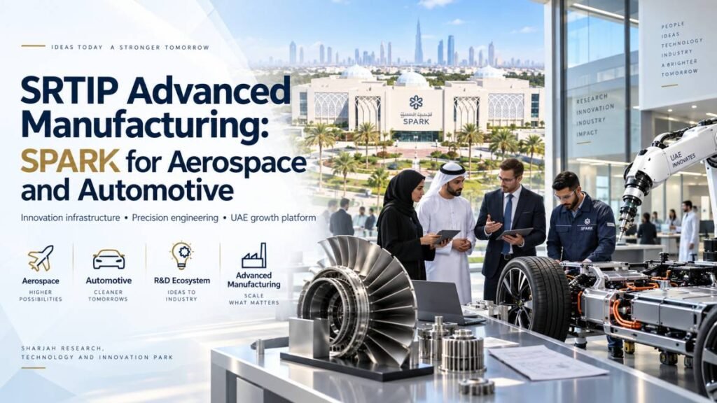 SRTIP advanced manufacturing sector for aerospace and automotive precision engineering in Sharjah