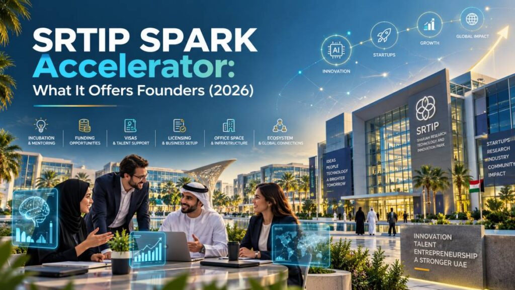 SRTIP SPARK accelerator ecosystem - R&D lab and coworking space at SPARK free zone Sharjah