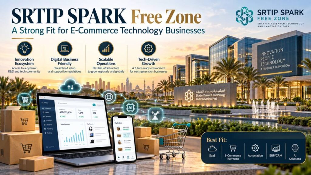 SRTIP SPARK free zone fit for e-commerce technology businesses