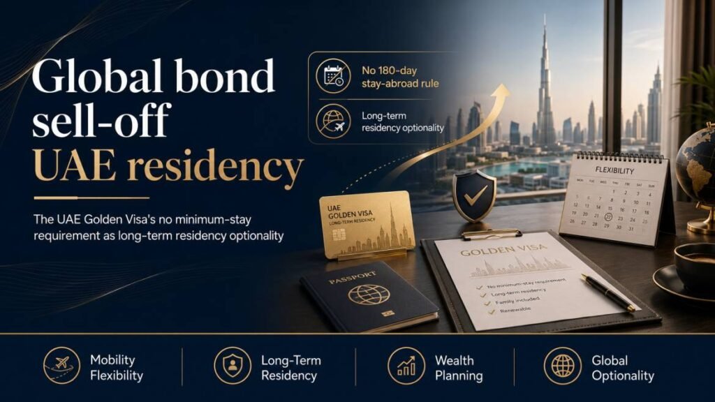 Global bond sell-off UAE residency - the UAE Golden Visa's no minimum-stay requirement as long-term residency optionality