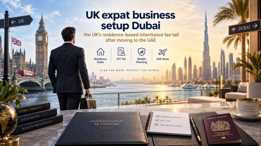 UK expat business setup in Dubai - the UK's residence-based inheritance tax tail after moving to the UAE