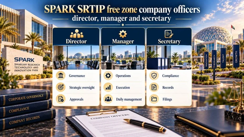 SPARK SRTIP free zone company officers: director, manager and secretary